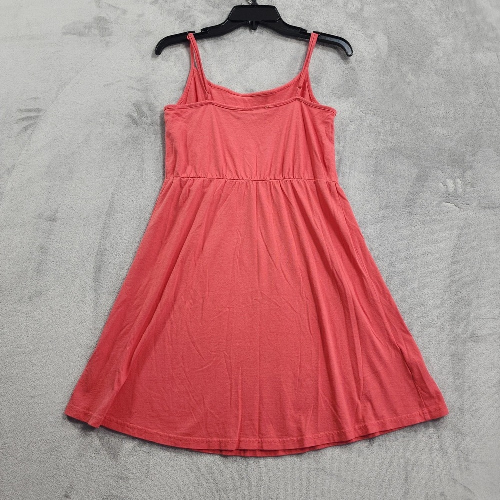 LOFT Dress Womens SP PETITE Pink Coral Ruffled Scoop Neck Sundress Preppy Casual - Picture 3 of 10